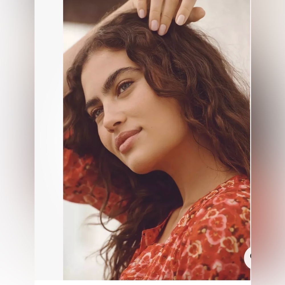 NWT Anthropologie Ro's Garden Seychelles Mini Dress Cover Up XS Pansies Red $155 - Picture 5 of 11